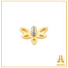 Dragonfly End Strass 14K Gold Threadless