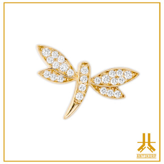 Libellula End Strass V2 Oro 14K Avvitamento interno
