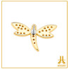 Dragonfly End Strass V2 14K Gold Threadless