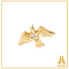 Threadless 14K gold dove tip