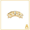 Pezzo finale Cinco Baguettes 14K Senza filo