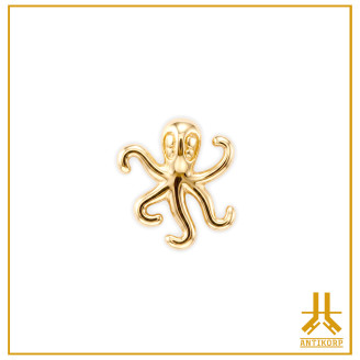 Punta Threadless Octopus in oro 14K
