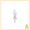 Titanium End F136 Marquise Dangle Trinity