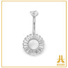 Navel Titanium F136 Circle Baguettes