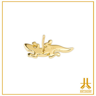 Threadless Gecko 18K gold head