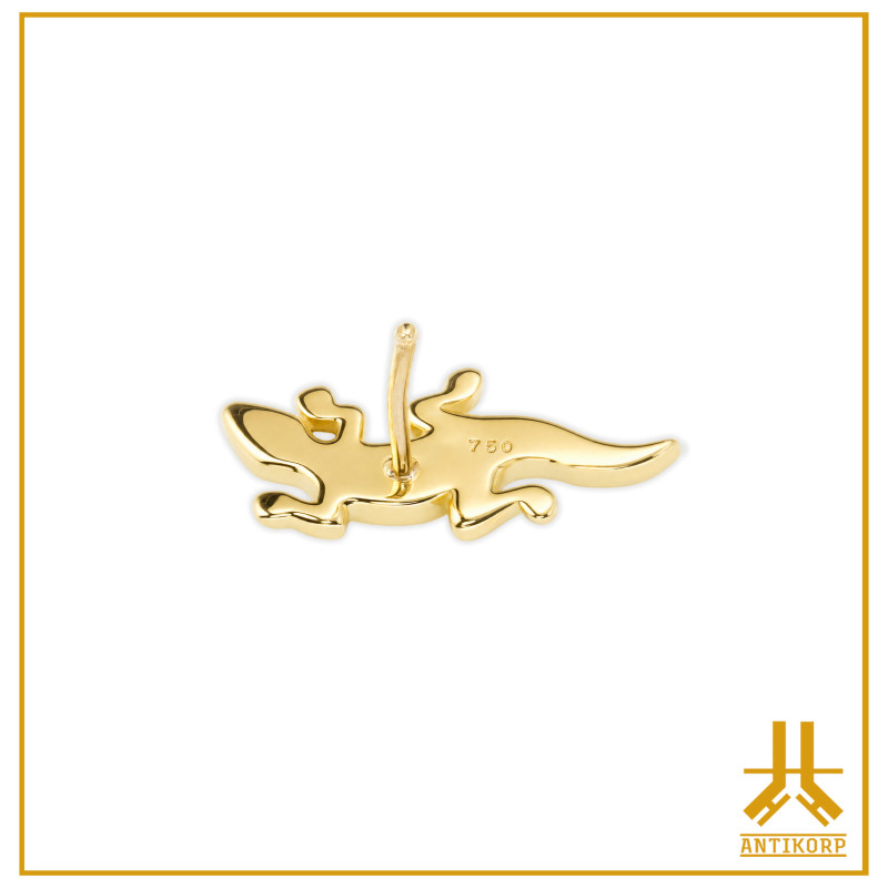 Threadless Gecko 18K gold head