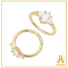 Anneau Clicker Or 18K 0.8mm