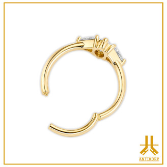 Anneau Clicker Or 18K 0.8mm