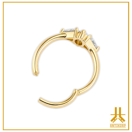 Anneau Clicker Or 18K 0.8mm