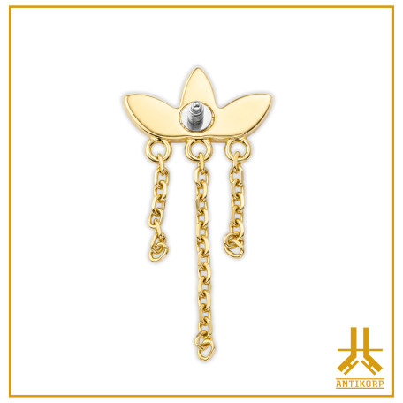 Marquise Martillado 14K Oro Destornillador Interno Bit