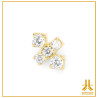 Head 18K Gold Celtica Strass