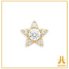 Stella di strass Swarovski in oro 18 carati