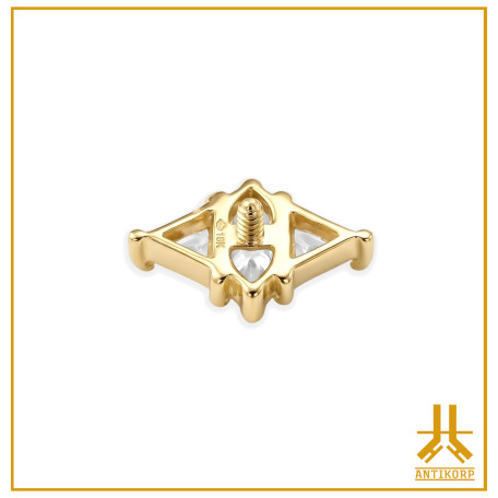 Swarovski 18K gold Losange head