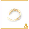 Anello a scatto con doppio bracciale in oro 14 ct