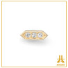 Rod Tip 3 Strass 14K Gold Swarovski Strass Internal Screwing