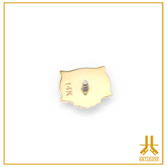 Cacciavite interno con tappo a forma di gufo in oro 14K