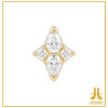 Head 18K gold PearQuad 4 strass n65
