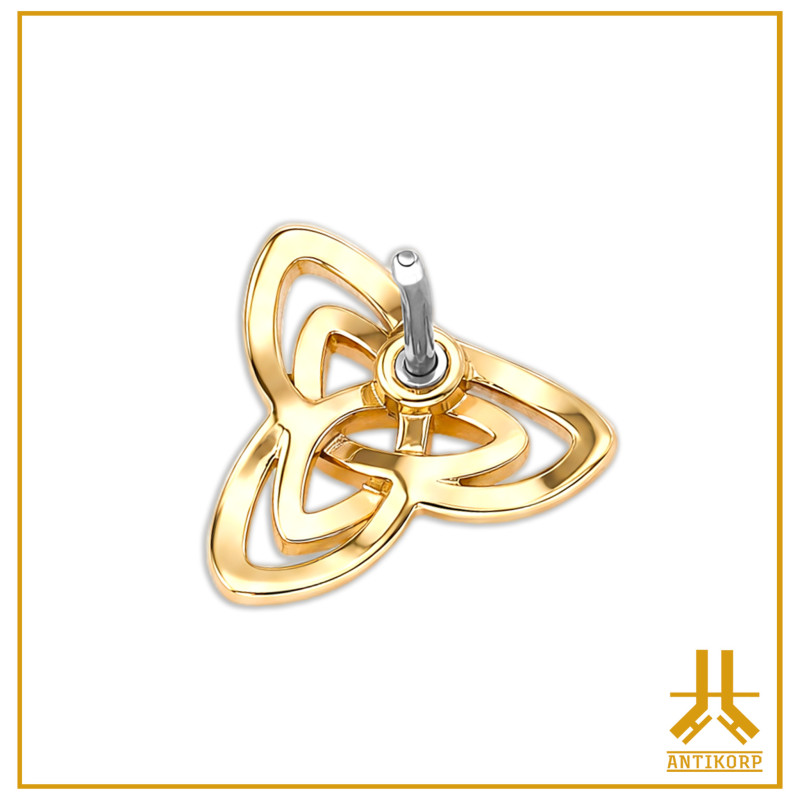 Punta Triskel in oro 14K senza fili