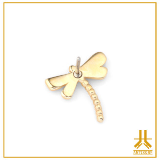 Dragonfly tip 14K gold Threadless
