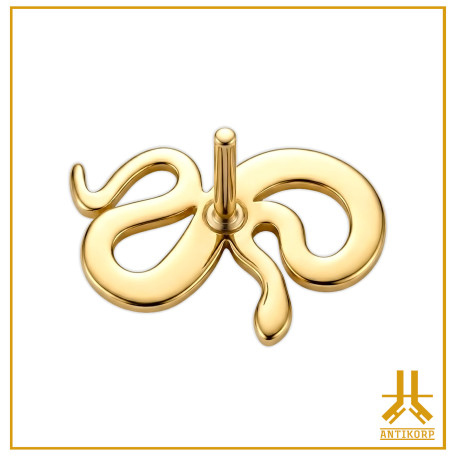 Snake End V1 Oro 14K Senza filo