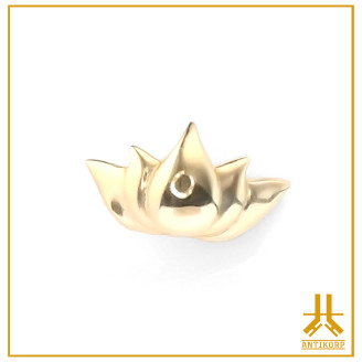 Punta sin rosca Lotus de oro de 14 quilates