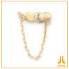 End 14k Gold Leaf Threadless Chain