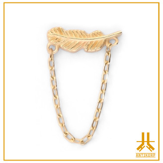 Embout Or 14k Quattro Marquise Chaine Threadless