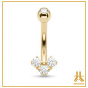 Nombril Or 14k HeartShaped