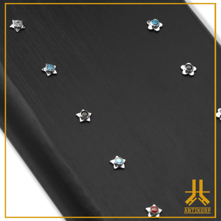Display Assembled 20pcs Titanium End Flower/Star