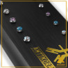 Display Assembled 18pcs Titanium End Cabochon Open Zircon