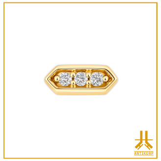 Tip Baguette Trapèze 14K Gold Threadless