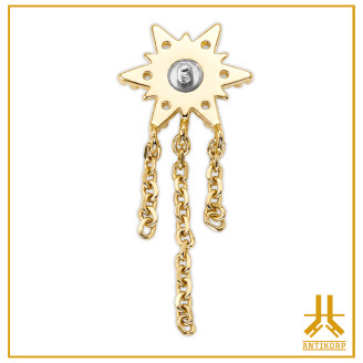 Cacciavite interno per catena in oro 14K SunFlower