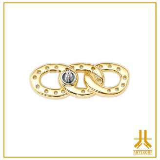 Tripla maglia gioiello in oro 14K Cacciavite interno