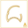Clicker Ring 14k Gold Luna Strass