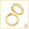 Clicker Ring Titanium F136 PVD Gold Crenelis