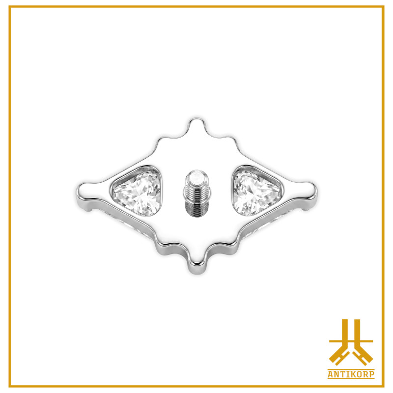 Titanium End F136 Jeweled Losange V5