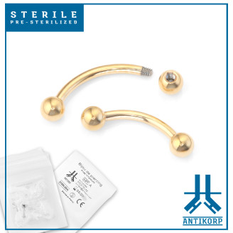 Arco Titanio PVD Oro Estéril Externo