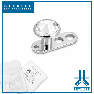 Microdermal Titanium Strass Estéril