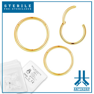 Anello Clicker 1.2 Titanio Oro Sterile