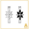 Navel Titanium Clicker Oval Bumpy Flower V2