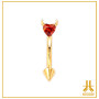 Microbanane Titane F136 PVD Gold Clusty Devil