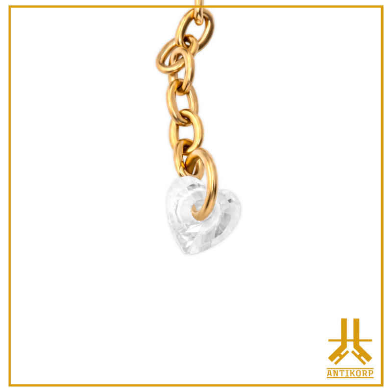 Pendant Charms Titanium F136 PVD Gold Dangle 06