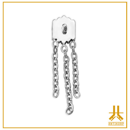 Titanium End F136 Art Deco Vectora V2 Dangles