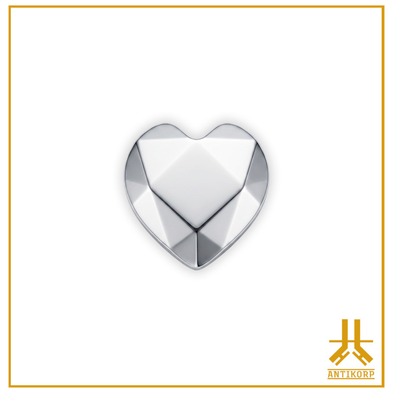 Titanium End F136 Origami Heart V3