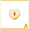 Titanium End F136 PVD Gold Origami Heart V3