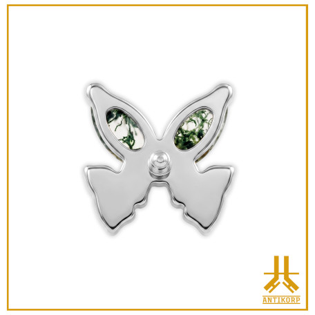 Titanium End F136 Diamond Butterfly