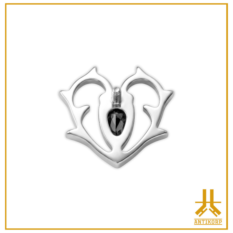 Embout Titane F136 Heart Deco