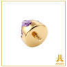 Titanium End F136 PVD Gold Cabochon Open Gap Spike V2