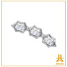 Embout Titane F136 Triple Hexagon Strass
