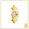 Titanium End F136 PVD Gold Royal Marquise